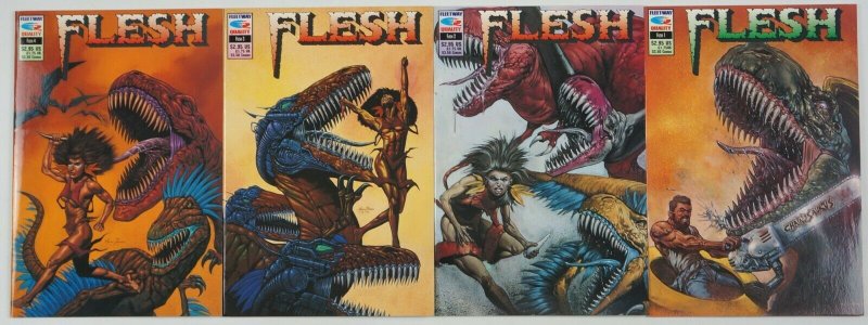 Flesh #1-4 VF/NM complete series - carl critchlow - pat mills - tony skinner 2 3