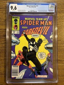 MARVEL TEAM-UP #141 CGC 9.6 NEWSSTAND WHITE PAGES  1984 1st Black Costume Tie