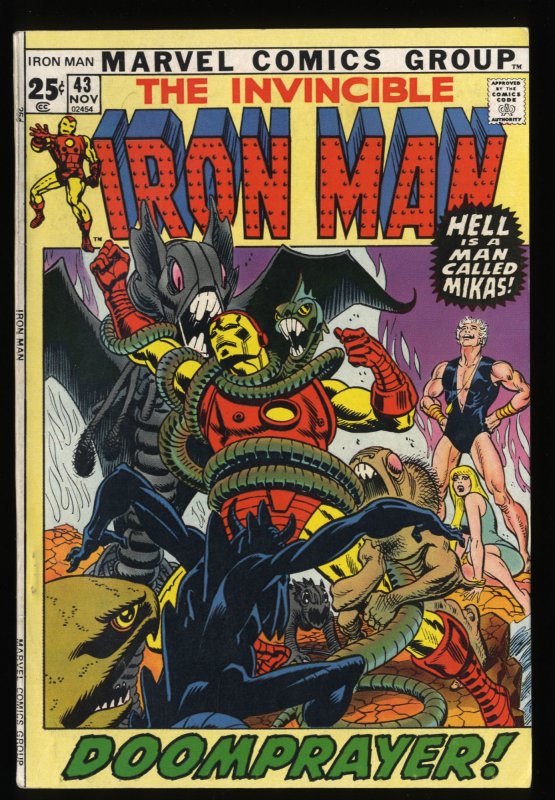 Iron Man #43 VF- 7.5 Marvel Comics 1st Guardsman!
