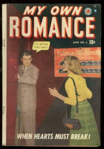 MY OWN ROMANCE #6 1949-MARVEL COMIC-PHOTO COVER-3RD ISS VG