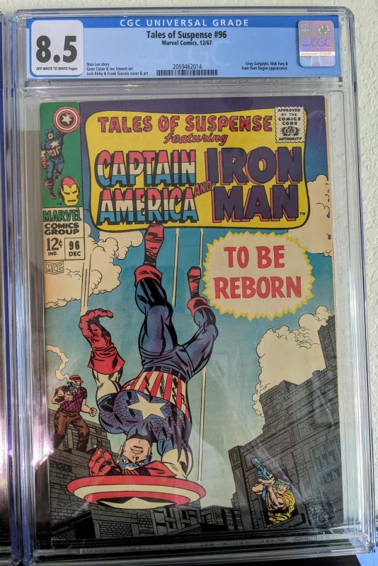 Tales of Suspense #96 (1967) CGC 8.5 Captain America AND IRON MAN!