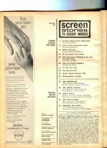 Screen Stories-Barbra Streisand-John Wayne-Peter O'Toole-Dec-1969