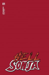 Hell Sonja #1 2022 Blank Cover F Dynamite Entertainment BL02