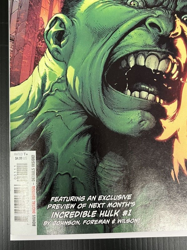 HULK ANNUAL 2023 #1 MAIN CVR A 1ST APPEARANCE OF ELDEST MARVEL PROSHIPPER