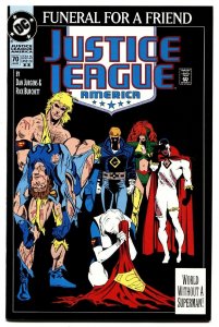 JUSTICE LEAGUE AMERICA #70-HTF SECOND PRINT DEATH OF SUPERMAN