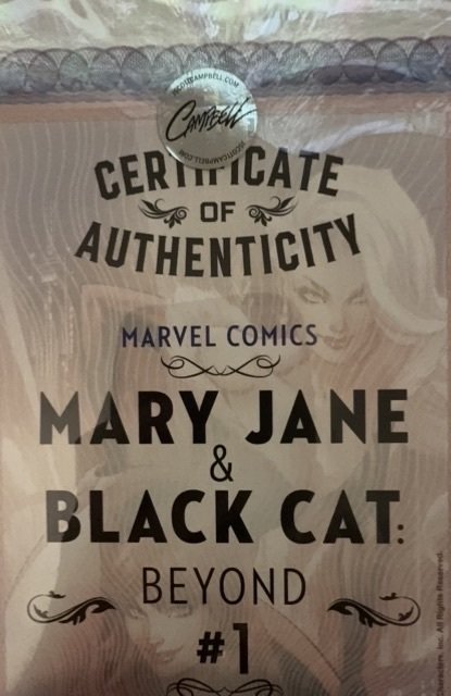 Mary Jane & Black Cat: Beyond signed Campbell Variant Cover B (2022)