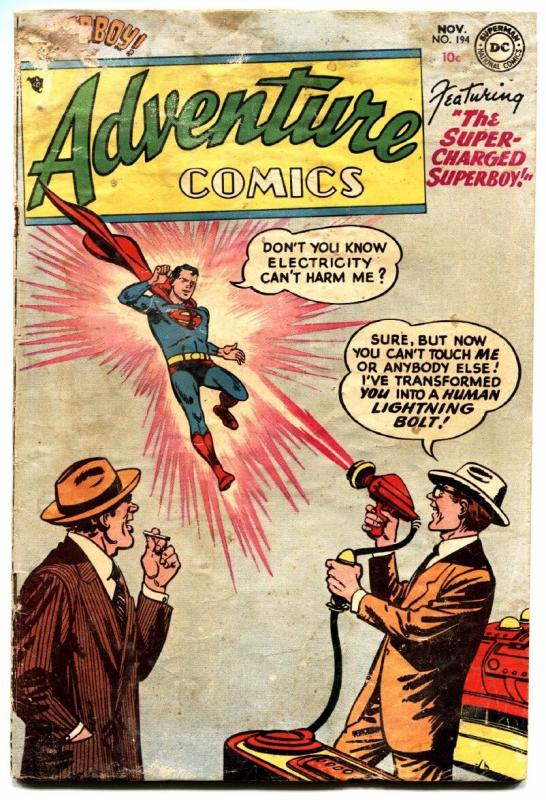 Adventure Comics #194 1953- Superboy- Aquaman- Green Arrow- G