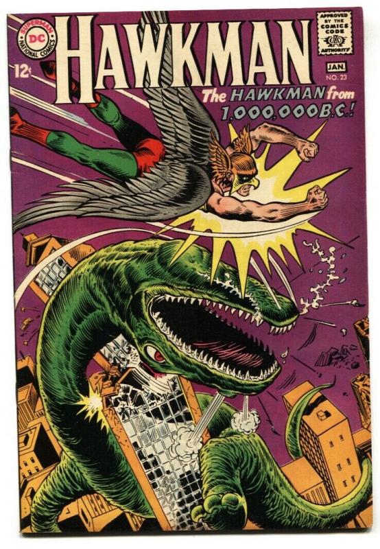 HAWKMAN #23 1967- HAWKMAN FROM 1,000,000 B.C.-ANDERSON VF