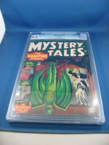 MYSTERY TALES 3 CGC 4.0 ATLAS WHITE PAGES STAN LEE RUSS HEATH 1952