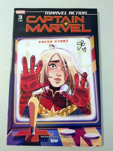 MARVEL ACTION CAPTAIN MARVEL #3 MARVEL 2021 NM   SIGNED BY SWEENEY BOO W/COA