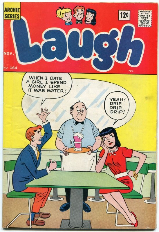 Laugh Comics #164 1964- Archie- Betty- Veronica DeCarlo Josie FN