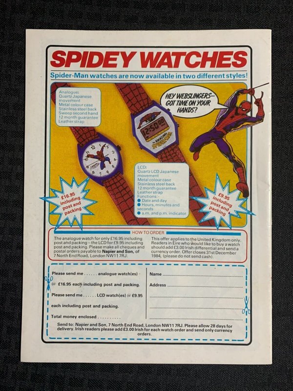 1985 CAPTAIN BRITAIN Marvel UK Magazine #1 FN 6.0 Alan Davis