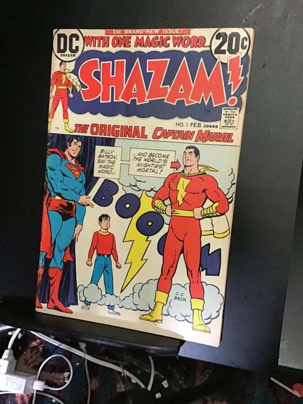 Shazam! #1 (1973) high-grade 1st bronze-age Captain Marvel  VF+ Oregon CERT!