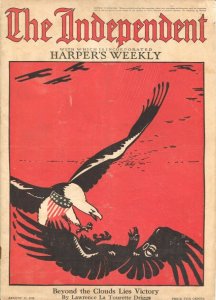 The Independent 8/17/1918-WWI issue 100+ years old-incorporates Harper's Week...