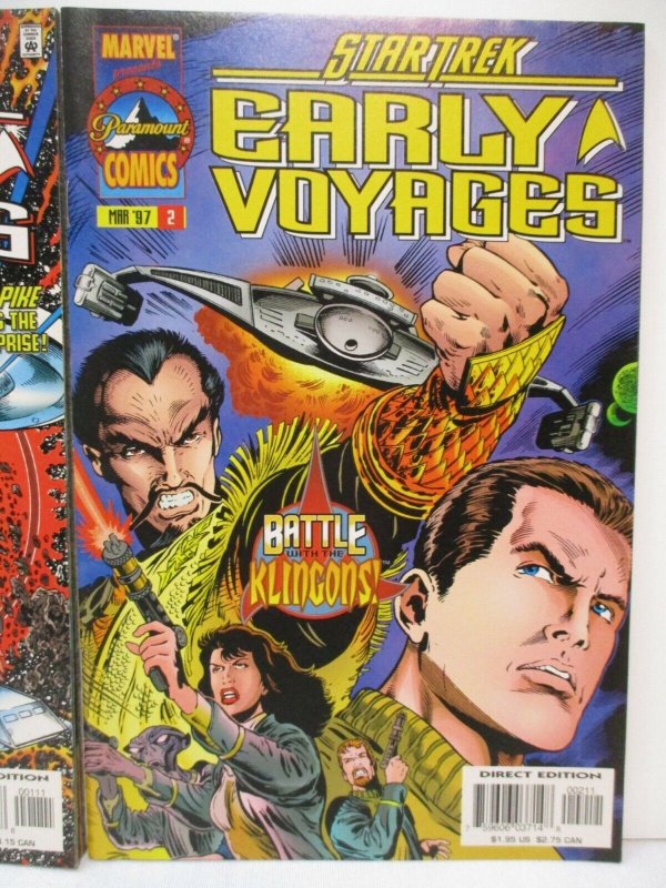 Star Trek Early Voyages #1, 2 - Marvel/Paramount Comics 1997 