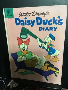 Four Color #743 (1956) mid grade Daisy Duck’s diary, Donald Duck key! FN- Wow!