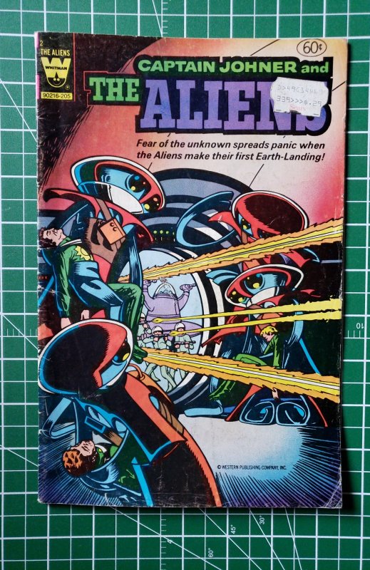 Captain Johner and the Aliens #2 Yellow Whitman Logo Variant (1982)