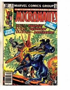 Lot Of 5 Micronauts Marvel Comic Books # 26 27 28 29 30 Baron Karza PP2