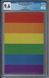 MARVELS VOICES PRIDE 1 CGC 9.6 NM+ 1:100 Rainbow Variant Marvel 8/21 Rare & HTF!