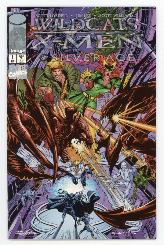 WildC.A.T.S/X-Men: The Silver Age #1 Scott Lobdell Neal Adams Jim Lee NM