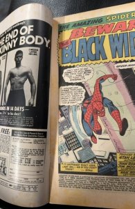 The Amazing Spider-Man #86 beware the black widow - tape 1.5 inch spine split