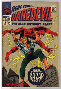 DAREDEVIL #24, FN/VF, Gene Colan, Ka-Zar, Stan Lee,1964, more DD in store