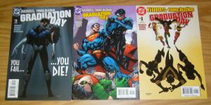 Titans/Young Justice: Graduation Day #1-3 VF- complete series 1st indigo/shift 