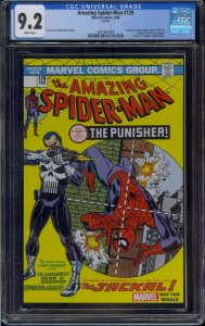 AMAZING SPIDER-MAN #129 CGC 9.2 1ST PUNISHER MARVEL LEGENDS REPRINT 