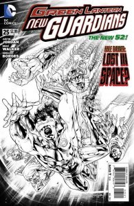 Green Lantern: New Guardians #25A FN ; DC | New 52 1:25 Variant B&W