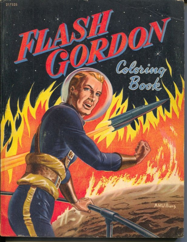 Flash Gordon Coloring Book  #21752 1952-Whitman-Al McWilliams art-G/VG