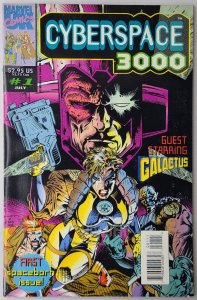 Cyberspace 3000 Marvel Comics UK 1993 6.5 FN+ Glow in The Dark Cover Galactus