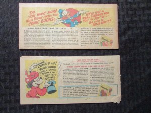 1947 Seven Dwarfs VG 4.0 & Bucky Bug G/VG 3.0 Cereal Premium LOT of 2