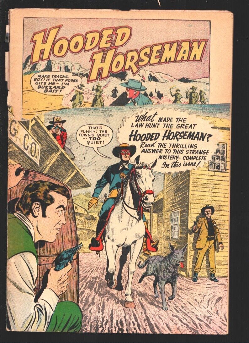Hooded Horseman #21 1955- ACG-Ogden Whitney--Cowboy Sahib & Johnny ...