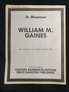 1992 COMICS BUYERS GUIDE Newspaper #971 FN 6.0 James Bond 007 / Nexus Origin