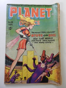 Planet Comics #38 (1945) GD-, GD Cond Double Cover 2 centerfold wraps detached