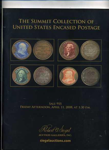 Siegel Sale of Encased Postage Stamps