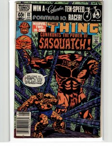 Marvel Two-in-One #83 (1982) Sasquatch