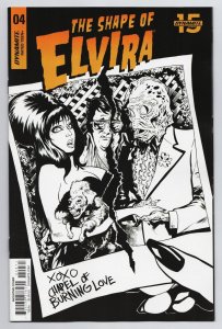 Elvira Shape Of Elvira #4 Acosta 1:15 B&W Variant (Dynamite, 2019) VF