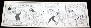 Li'l Abner Sunday Strip Art by Al Capp - Dated Racial Humor - 10/29/1966 Signed