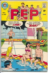 Pep #282 1973- Archie- Betty- Veronica-swimsuit cover-FN