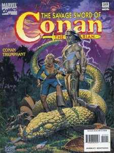 Savage Sword of Conan #215 FN ; Marvel |