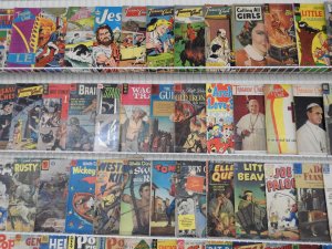 Huge Lot 140+ Golden/ Silver Age Comics W/ Western,  Drama, Funny Animal+ Avg Gd