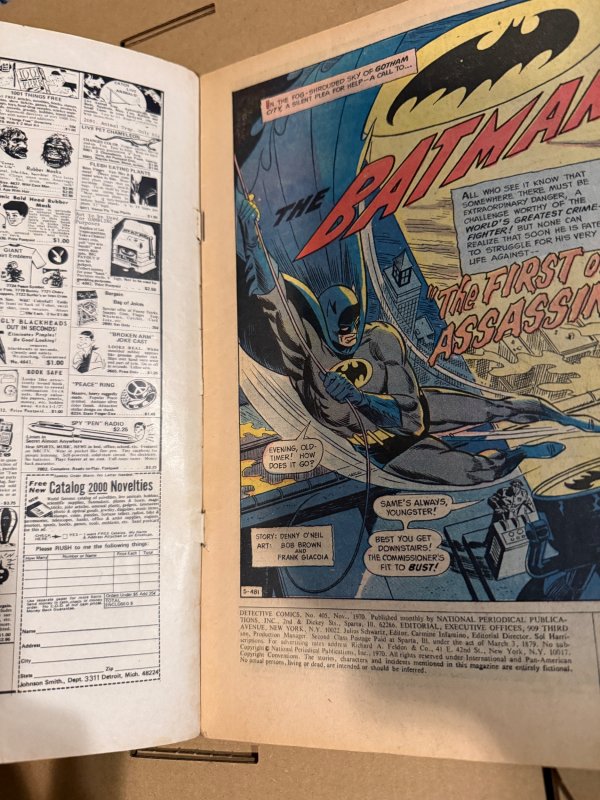 Detective Comics #405 (1970)1st league of Assassins -see description