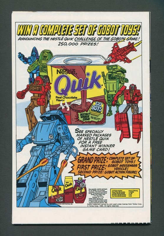 Transformers #12  / 9.0 VFN/NM  / January  1986