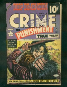 CRIME AND PUNISHMENT #66 1953-CHARLES BIRO & ALEX TOTH VG- 