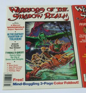 Lot/3 Warriors of the Shadow Realm #11,12,13 VF/VF+ High Grade Marvel Magazines 