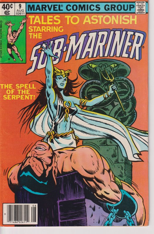 Marvel Comics! Tales to Astonish starring the Sub-Mariner! Issue #9! 