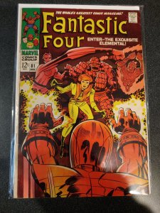 FANTASTIC FOUR #81 F/F+ SILVER AGE CLASSIC