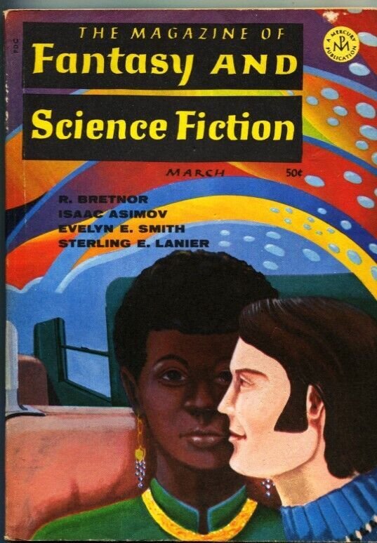 MAGAZINE OF FANTASY AND SCIENCE FICTION-March 1969-Science Fiction Pulp Thrills