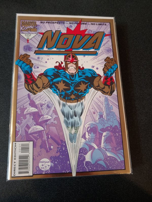 Nova #1 White Pgs Gold Foil Cover Collector's Edition Marvel Comics 1994